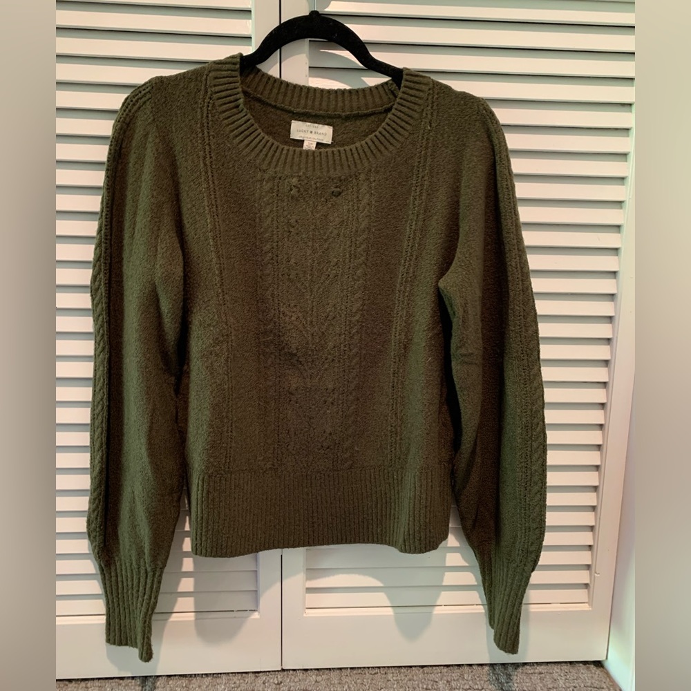 Lucky Brand Sweater S, spruce green
